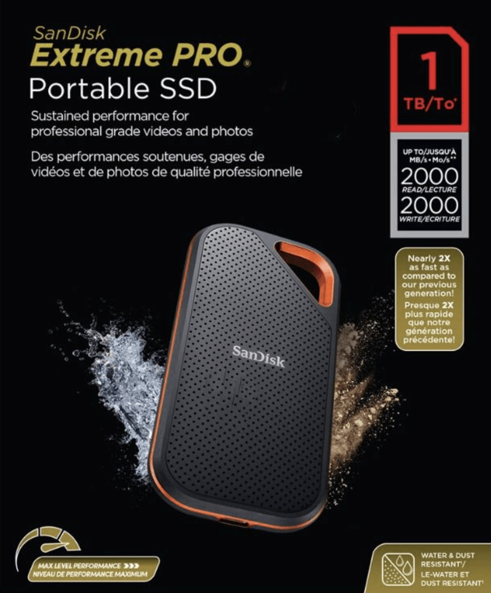 HD EXTERNO SANDISK EXTREME PRO PORTABLE - 1 TB