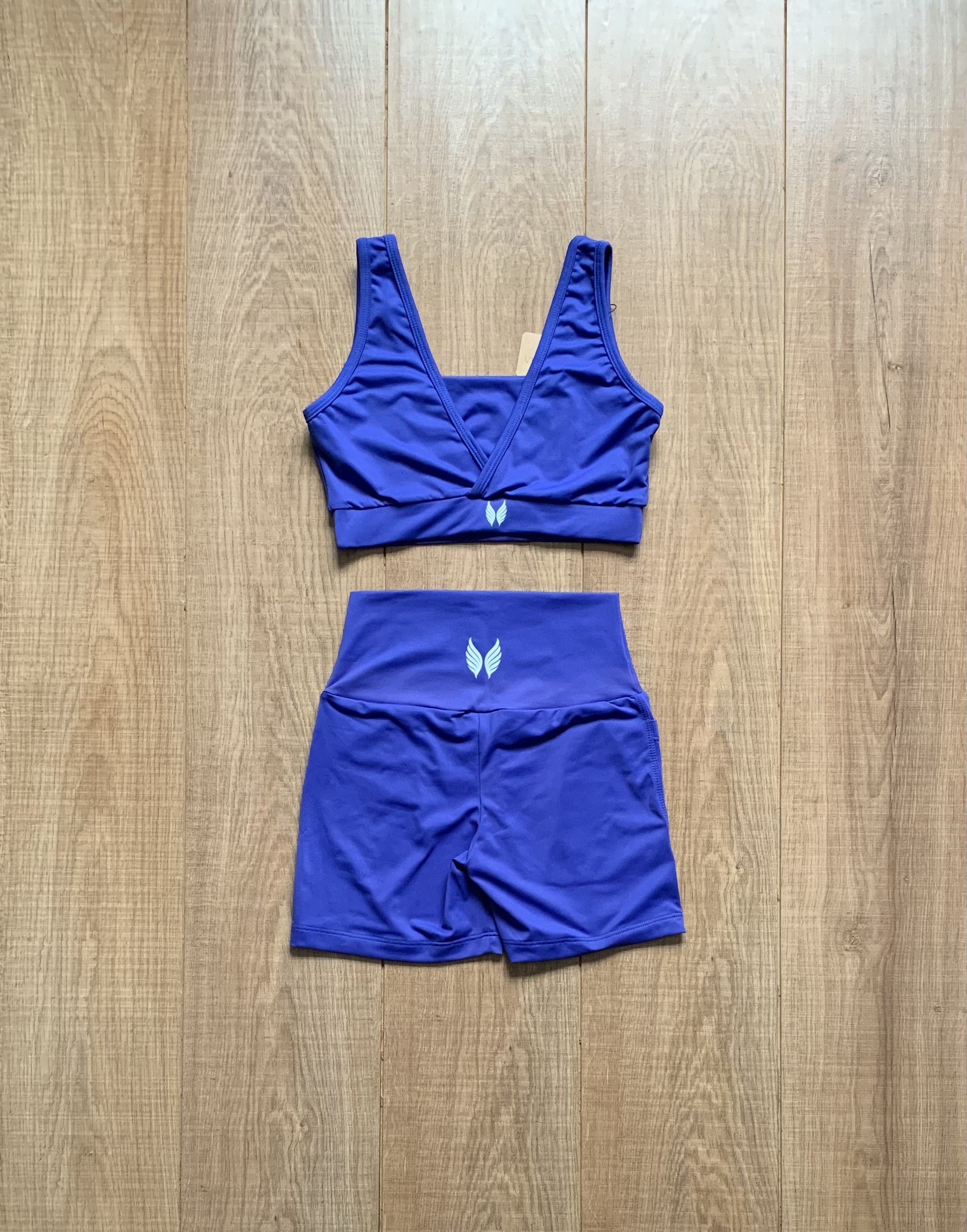 VINGE GO GIRLS CONJUNTO SHORT + TOP - AZUL ESCURO